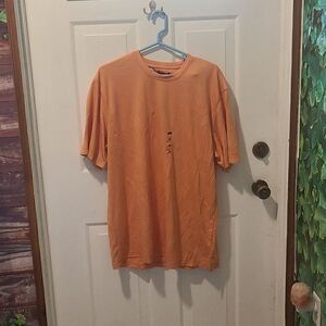 Men's XL Orange Short Sleeve Van Heusen Shirt